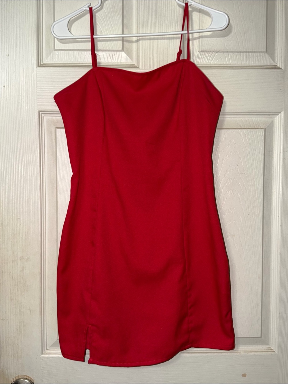 SHEIN Red Spaghetti Strap Mini Dress